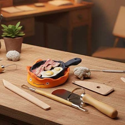 BetaClay Kit – Pasta modellabile autoindurente con attrezzi in legno